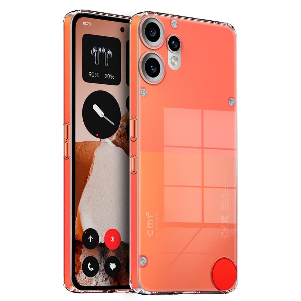 Casotec Crystal Clear Back Case for CMF by Nothing Phone 2 Pro 5G | Raised Bumps for Camera & Screen Protection | Clear Soft Silicone Back Case Cover for CMF by Nothing Phone 2 Pro 5G (TPU | Transparent)
