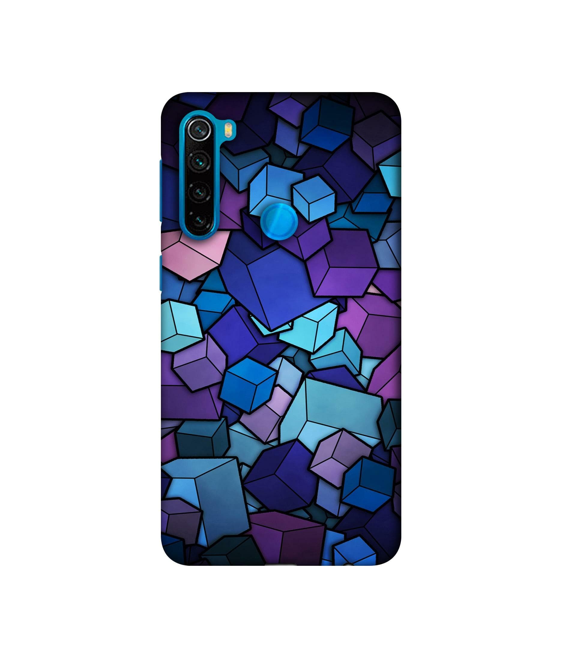 Casotec Color Box Design 3D Printed Hard Back Case Cover for Xiaomi Redmi Note 8